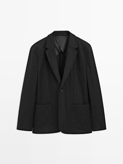 Massimo Dutti Пиджак из шерстяной смеси