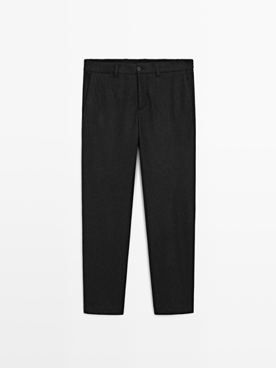 Massimo Dutti Брюки-костюм из шерстяной смеси купить с доставкой.