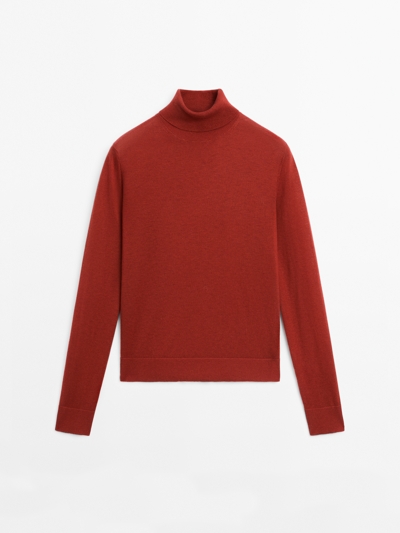 Massimo Dutti Водолазка из шерстяно-микроволоконной смеси с высоким воротом купить с доставкой.
