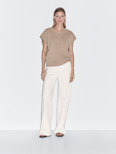 Massimo Dutti Вязаный жилет из шерсти