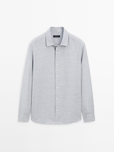 Massimo Dutti Рубашка с рисунком в мелкую клетку купить с доставкой.