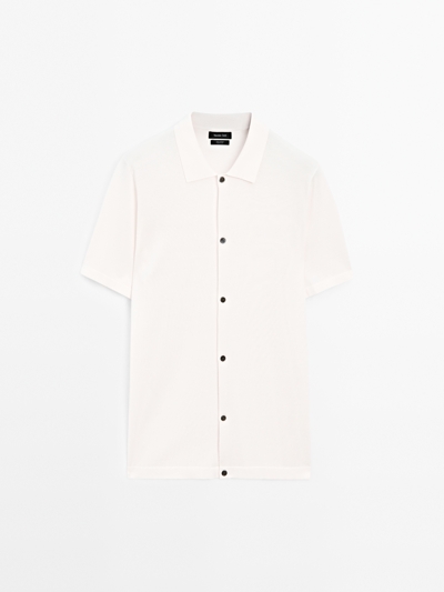 Massimo Dutti Плетеный кардиган с воротником пуловер купить с доставкой.