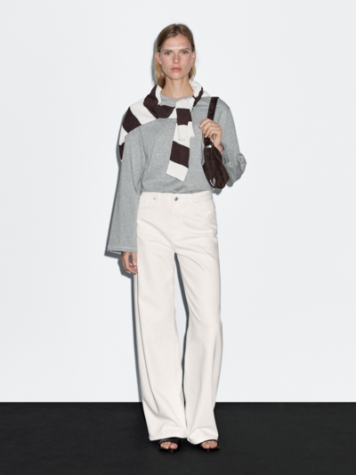 Massimo Dutti Джинсы HIGH-WAIST BARREL FIT