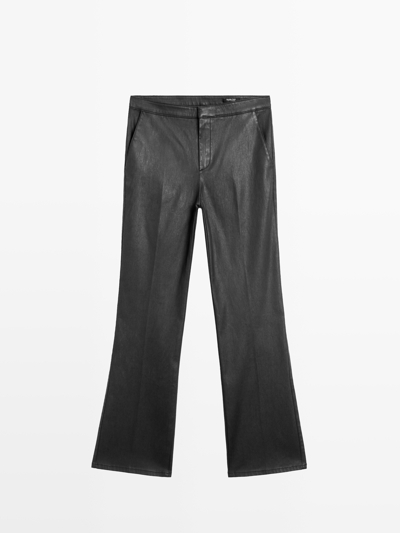 Massimo Dutti Брюки короткого силуэта с расклешенными брючинами