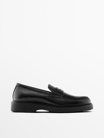 Massimo Dutti Мокасины NAPPA с металлической фурнитурой купить с доставкой.