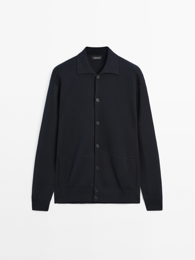 Massimo Dutti Кардиган из 100% хлопкового трикотажа купить с доставкой.