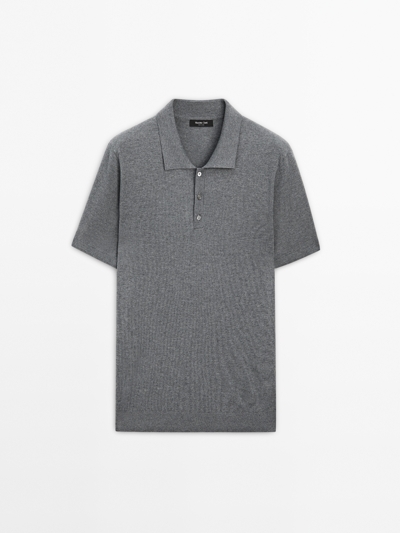Massimo Dutti Поло из хлопкового трикотажа со смесью волокон купить с доставкой.
