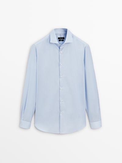 Massimo Dutti Рубашка в полоску слим-фит купить с доставкой.