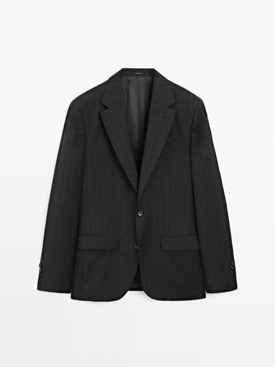 Massimo Dutti Американский костюм в полоску купить с доставкой.