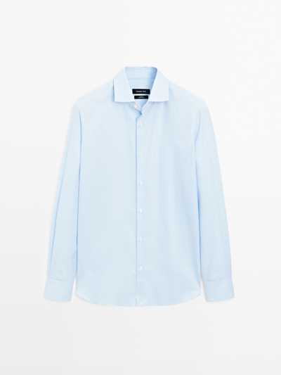 Massimo Dutti Рубашка в полоску SLIM FIT купить с доставкой.