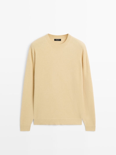 Massimo Dutti Свитер с круглым вырезом из шерстяной смеси купить с доставкой.