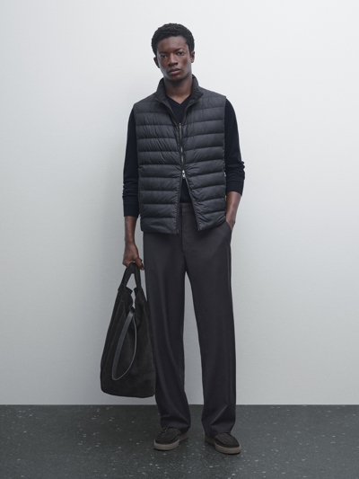 Massimo Dutti Стеганный жилет с перьями, обладающий водоотталкивающим эффектом купить с доставкой.