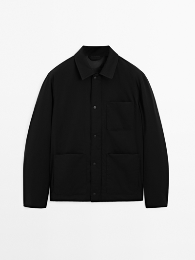 Massimo Dutti Техническая куртка с водоотталкивающим покрытием купить с доставкой.