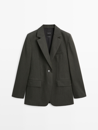 Massimo Dutti Пиджак на две пуговицы из 100% шерсти купить с доставкой.