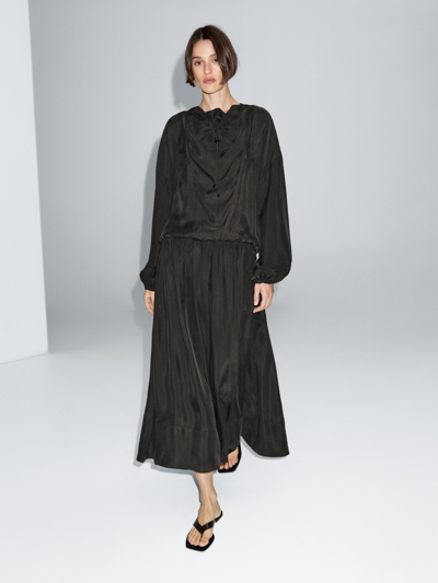 Massimo Dutti Рубашка с кружевными деталями купить с доставкой.