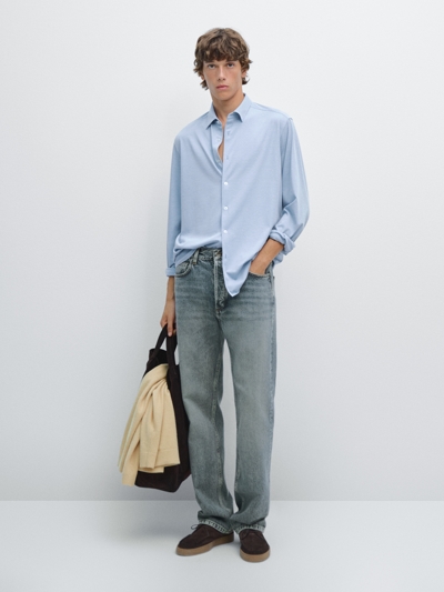 Massimo Dutti Рубашка SLIM FIT STRETCH купить с доставкой.