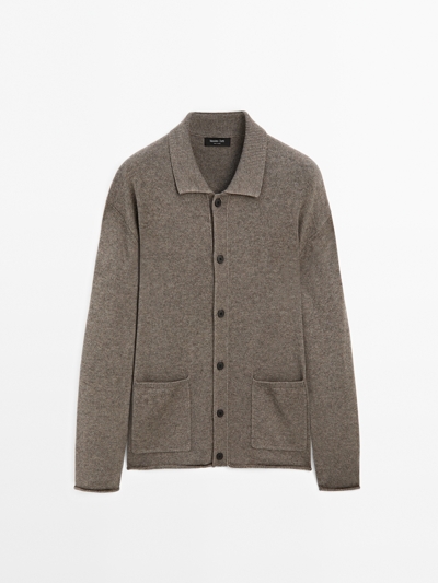 Massimo Dutti Плетеный кардиган из хлопка купить с доставкой.