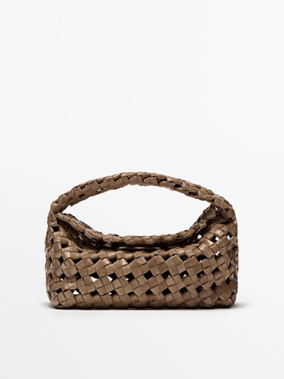 NAPPA LEATHER BRAIDED MINI BAG