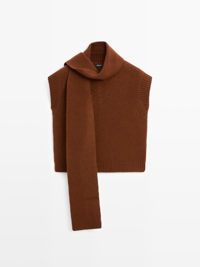 Massimo Dutti Водолазка с отложным воротником и шарфом купить с доставкой.