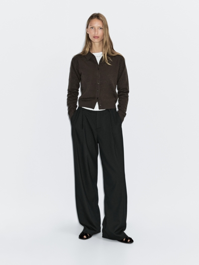 Massimo Dutti Кардиган из 100% шерсти купить с доставкой.