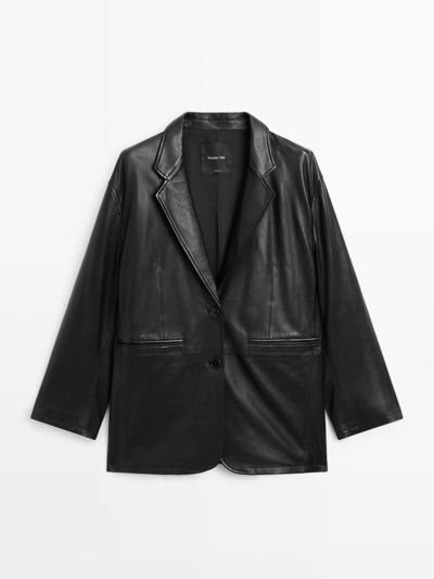 Жакет из мягкой кожи нубука