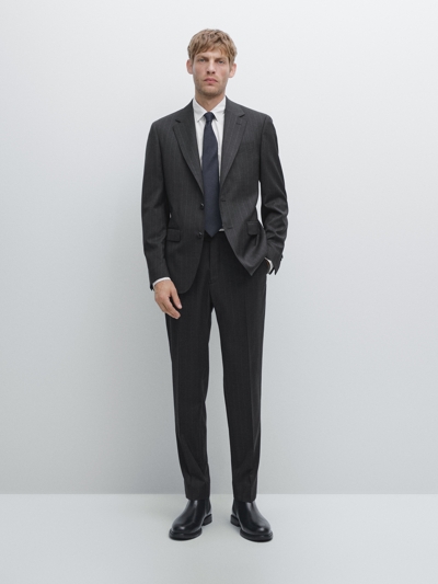 Massimo Dutti Брюки в полоску для костюма