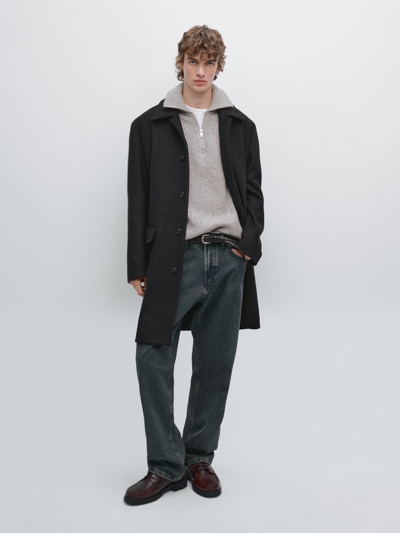 Massimo Dutti Пальто из шерстяной смеси