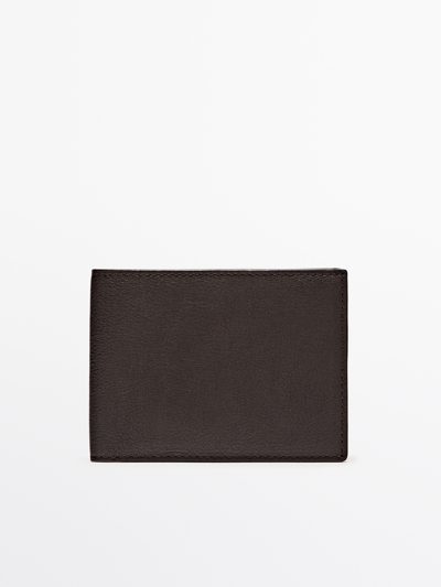 Massimo Dutti Кошелек из натуральной кожи нежного оттенка купить с доставкой.