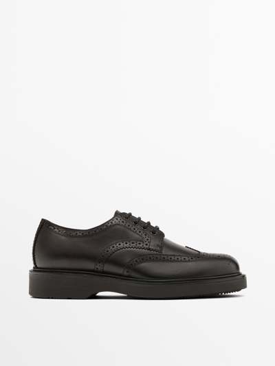 Massimo Dutti Броги из кожи наппа купить с доставкой.