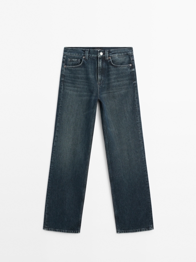 Massimo Dutti Джинсы с высокой посадкой и широкими брючинами