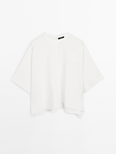 Massimo Dutti Короткая накидка с деталями шва