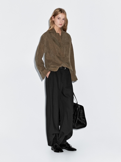 Massimo Dutti Блузка с молнией на груди