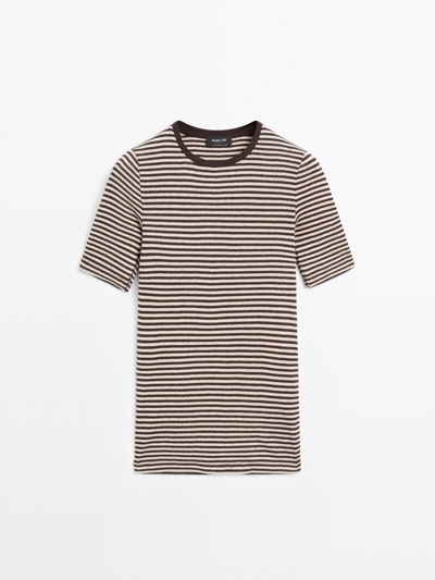 Massimo Dutti Футболка с коротким рукавом в полоску