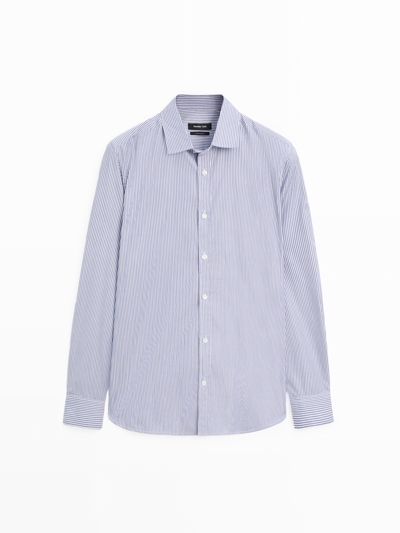 Massimo Dutti Рубашка в полоску REGULAR FIT из поплина
