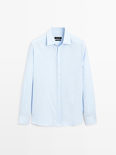 Massimo Dutti Рубашка из хлопково-синтетической смеси REGULAR FIT купить с доставкой.