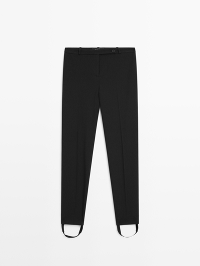 Massimo Dutti Брюки из 100% хлопка с манжетами на резинке