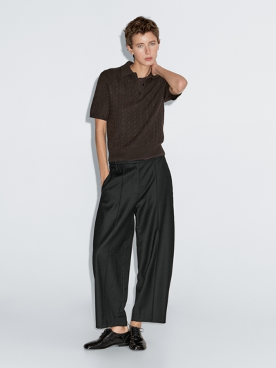 Massimo Dutti Брюки свободного кроя с эластичным поясом купить с доставкой.