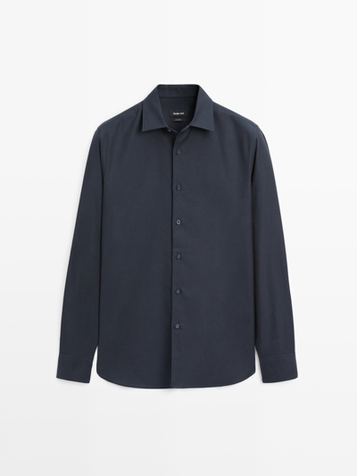 Massimo Dutti Рубашка из твила с регулярной посадкой