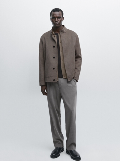 Massimo Dutti Пиджак из шерстяной смеси DOUBLE