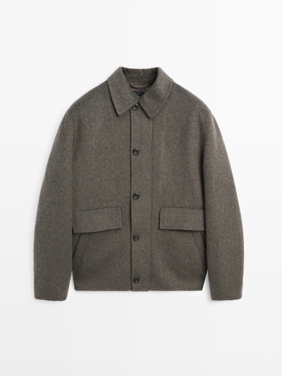 Massimo Dutti Пальто из шерстяно-смесовой ткани с утеплителем купить с доставкой.