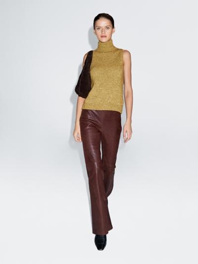 Massimo Dutti Жилет вязаный с высоким воротником