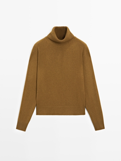 Massimo Dutti Водолазка из шерстяно-полиэстерового смесового материала