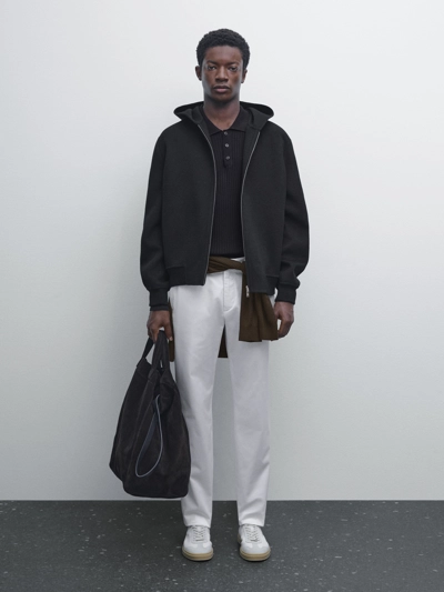 Брюки из хлопкового микса в облегающем крое- Заказать в России