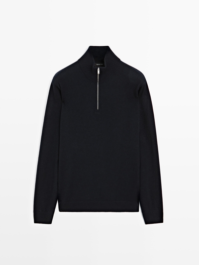 Massimo Dutti Водолазка из трикотажа с молнией купить с доставкой.