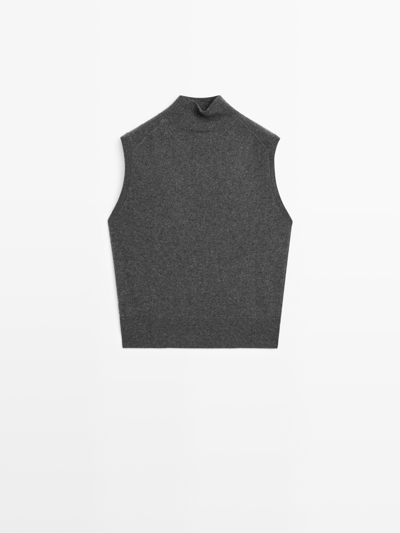 Massimo Dutti Жилет из 100% кашемира купить с доставкой.