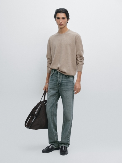 Massimo Dutti Свитер из шерстяной смеси с круглым вырезом