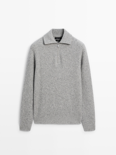 Massimo Dutti Свитер с макраме из 100% шерсти