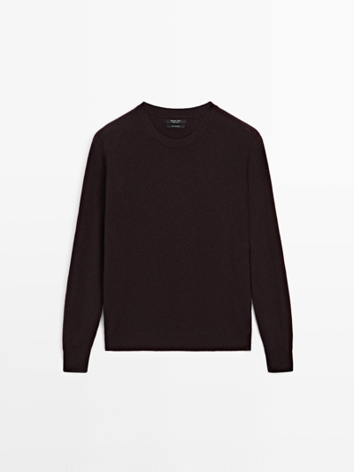 Massimo Dutti Свитер из 100% кашемира с круглым вырезом