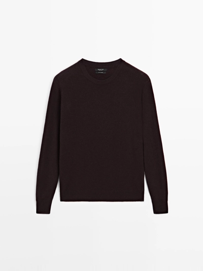 Свитер из 100% кашемира с круглым вырезом- Заказать в России