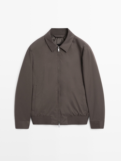 Massimo Dutti Бомбер с деталями, отталкивающими воду